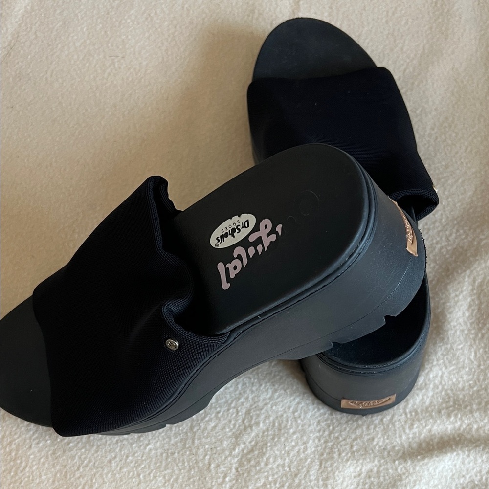 Dr. Sholls shoes  Women's Black Mules